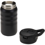 Garrafa desportiva 350ml com palhinha rebatível à prova de fugas cor preto segunda vista