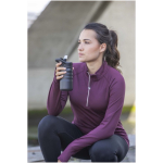 Garrafa desportiva 350ml com palhinha rebatível à prova de fugas cor amarelo imagem de estilo de vida