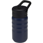 Garrafa desportiva 350ml com palhinha rebatível à prova de fugas cor azul-marinho