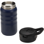 Garrafa desportiva 350ml com palhinha rebatível à prova de fugas cor azul-marinho segunda vista