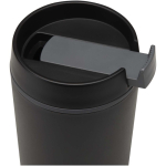 Copo térmico de parede dupla com tampa de rosca incluída 480ml cor preto vista detalhe 1
