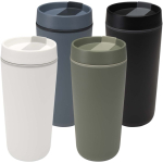 Copo térmico de parede dupla com tampa de rosca incluída 480ml cor preto segunda vista várias cores