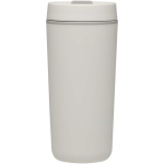 Copo térmico de parede dupla com tampa de rosca incluída 480ml cor branco segunda vista frontal