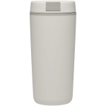 Copo térmico de parede dupla com tampa de rosca incluída 480ml cor branco segunda vista traseira