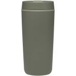 Copo térmico de parede dupla com tampa de rosca incluída 480ml cor verde segunda vista frontal