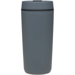 Copo térmico de parede dupla com tampa de rosca incluída 480ml cor azul bondi segunda vista frontal