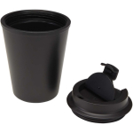 Copo térmico de parede dupla com tampa de rosca anti-derrame 300ml cor preto segunda vista