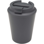 Copo térmico de parede dupla com tampa de rosca anti-derrame 300ml cor cinzento