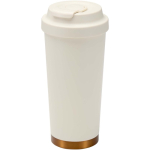 Copo térmico de parede dupla em aço inoxidável mate 480ml cor bege