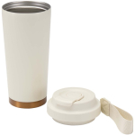 Copo térmico de parede dupla em aço inoxidável mate 480ml cor bege segunda vista