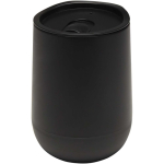 Copo de parede dupla com tampa deslizante e isolamento de ar 360ml cor preto