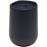 Copo de parede dupla com tampa deslizante e isolamento de ar 360ml cor azul-marinho