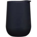 Copo de parede dupla com tampa deslizante e isolamento de ar 360ml cor azul-marinho vista lateral