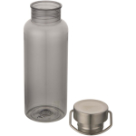 Garrafa de água com tampa de rosca e pega em aço inoxidável 600ml cor preto segunda vista