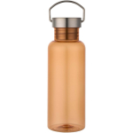 Garrafa de água com tampa de rosca e pega em aço inoxidável 600ml cor cor-de-laranja segunda vista frontal
