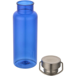 Garrafa de água com tampa de rosca e pega em aço inoxidável 600ml cor azul real segunda vista