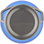 Garrafa de água com tampa de rosca e pega em aço inoxidável 600ml cor azul real terceira vista frontal
