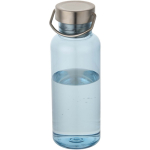Garrafa de água com tampa de rosca e pega em aço inoxidável 600ml cor azul-claro
