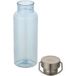 Garrafa de água com tampa de rosca e pega em aço inoxidável 600ml cor azul-claro segunda vista