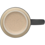 Caneca empilhável em cerâmica com base moderna não vidrada 180 ml cor cinzento vista detalhe 1