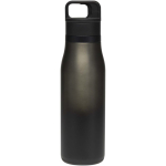 Copo térmico de parede dupla com tampa one-touch 500ml cor preto segunda vista traseira