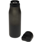 Copo térmico de parede dupla com tampa one-touch 500ml cor preto segunda vista
