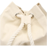 Saco de lona de algodão reciclado com pegas em corda 270 g/m² cor natural vista detalhe 1