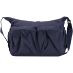 Mala a tiracolo para portátil com tira para mala e bolso oculto 13'' cor azul-marinho segunda vista frontal