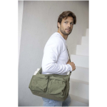 Mala a tiracolo para portátil com tira para mala e bolso oculto 13'' cor azul-marinho imagem de estilo de vida