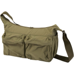 Mala a tiracolo para portátil com tira para mala e bolso oculto 13'' cor verde-escuro