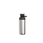 Garrafa de aço inoxidável reciclado com dupla abertura 700ml Mepal cor preto segunda vista frontal