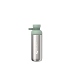 Garrafa de aço inoxidável reciclado com dupla abertura 700ml Mepal cor verde maçã vista impressa logo 2
