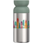 Caneca térmica em aço inoxidável reciclado com bordo 360° 350 ml Mepal cor verde maçã
