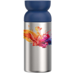 Caneca térmica em aço inoxidável reciclado com bordo 360° 350 ml Mepal cor azul pastel