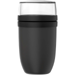 Marmita de plástico com compartimento duplo 1,05L Mepal cor preto segunda vista frontal