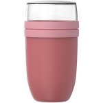 Marmita de plástico com compartimento duplo 1,05L Mepal cor cor-de-rosa segunda vista frontal