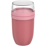 Marmita de plástico com compartimento duplo 1,05L Mepal cor cor-de-rosa