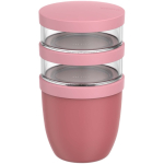 Caixa hermética com 3 compartimentos 900 ml Mepal cor cor-de-rosa