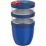 Caixa hermética com 3 compartimentos 900 ml Mepal cor azul pastel