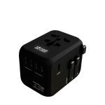 Adaptador de viagem personalizável com carregamento rápido 33W GaN vista principal