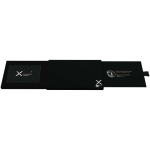 Bateria externa fina em alumínio reciclado 5.000 mAh SCX.design cor preto segunda vista com caixa