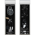 Cabo de carregamento 7 em 1 para smartwatch e telemóvel SCX.design cor preto segunda vista com caixa