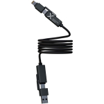 Cabo carregamento magnético ultrarrápido dupla entrada 100W SCX.design cor preto