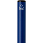 Caneta de alumínio reciclado com mecanismo rotativo e tinta azul cor azul-marinho vista detalhe 1