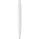 Mini caneta em plástico reciclado RCS com tinta azul cor branco