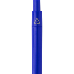 Mini caneta em plástico reciclado RCS com tinta azul cor azul real vista detalhe 1