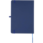 Conjunto de caderno A5 de capa rígida e caneta de tinta azul cor azul-marinho segunda vista traseira