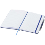 Conjunto de caderno A5 de capa rígida e caneta de tinta azul cor azul-marinho segunda vista