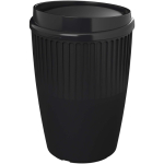 Copo reutilizável em plástico reciclado de parede simples 350 ml cor preto