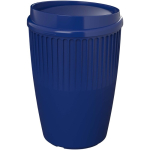 Copo reutilizável em plástico reciclado de parede simples 350 ml cor azul